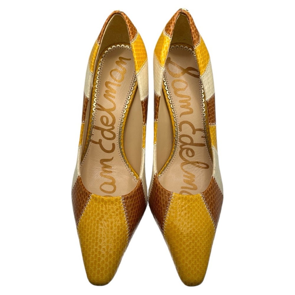 Sam Edelman Patch Work Design Multicolored Leathe… - image 2